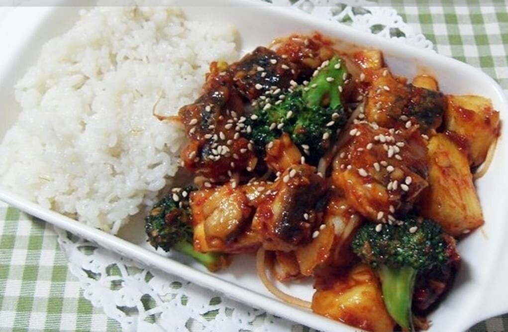 고등어 매콤 덮밥