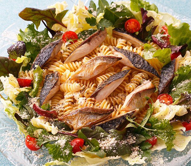 고등어 파스타샐러드