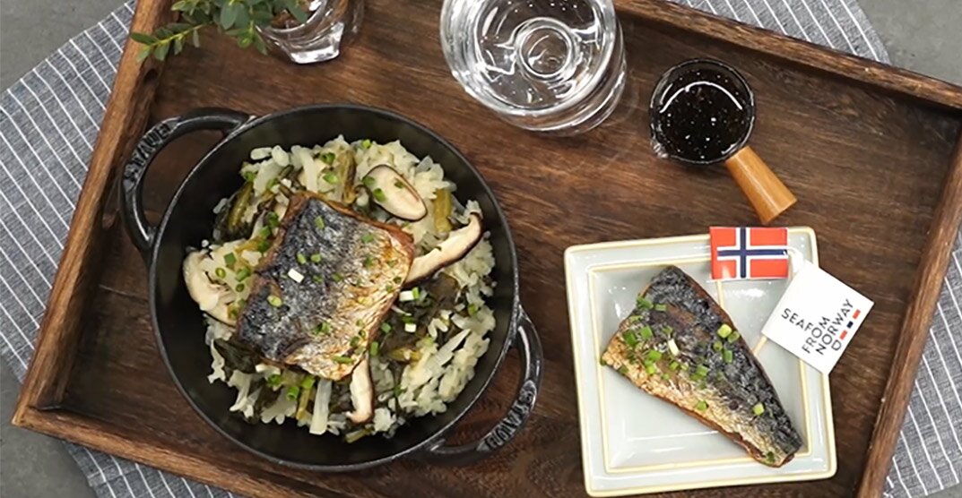 노르웨이 고등어로 만든 ‘제철 시래기 무 솥밥