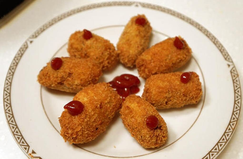 고구마가 들어간 고등어 고로케