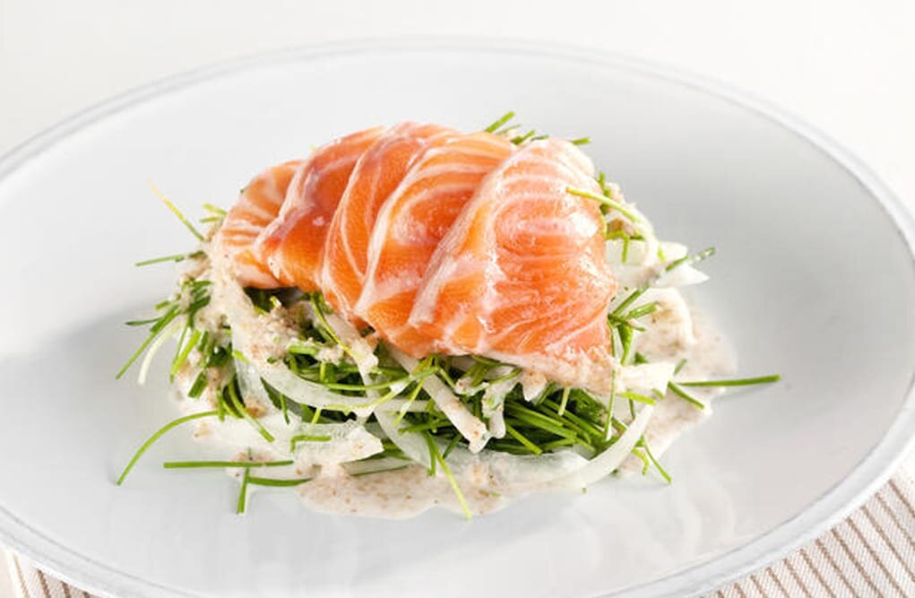 연어 깨 소스 버무림