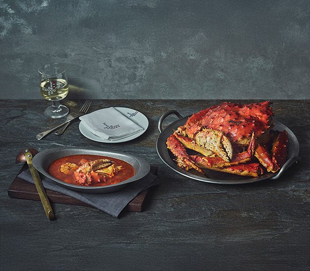 노르웨이 레드 킹크랩 한마리 버터 비스큐