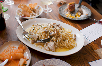 노르웨이 고등어 오일 파스타