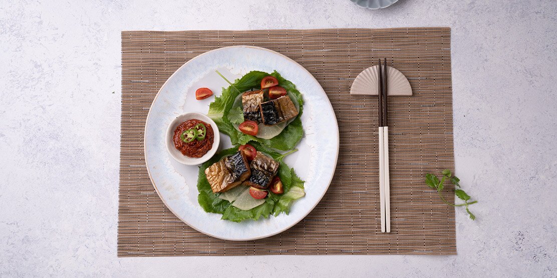 노르웨이 고등어 쌈