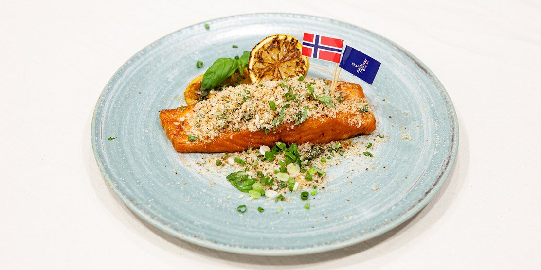 레몬&생강 글레이즈드 노르웨이 연어 스테이크