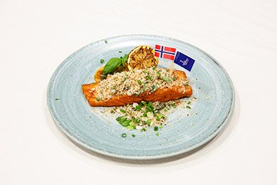 레몬&생강 글레이즈드 노르웨이 연어 스테이크