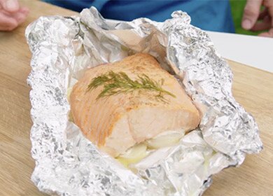 노르웨이 연어 호일 BBQ