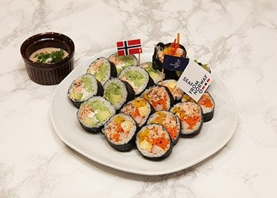 노르웨이 연어 김밥