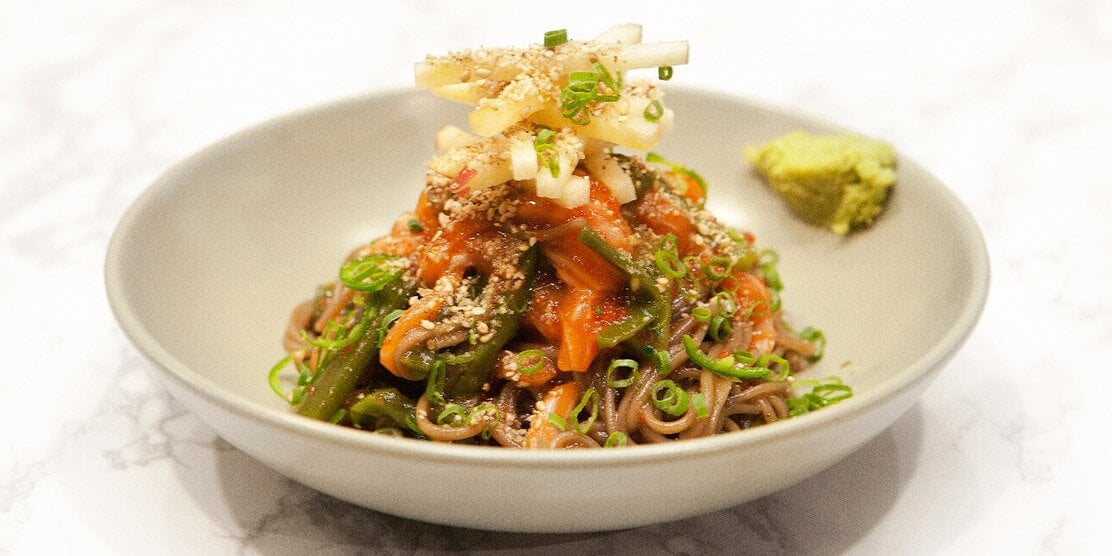 노르웨이 연어 누들