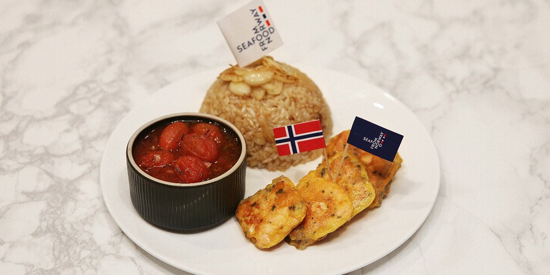 노르웨이 연어전&마늘볶음밥&토마토절임