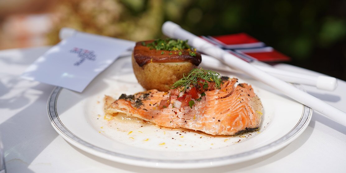 노르웨이 연어 그릴 바비큐