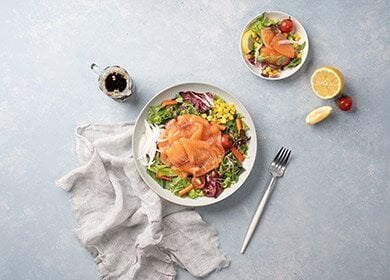 노르웨이 연어 샐러드